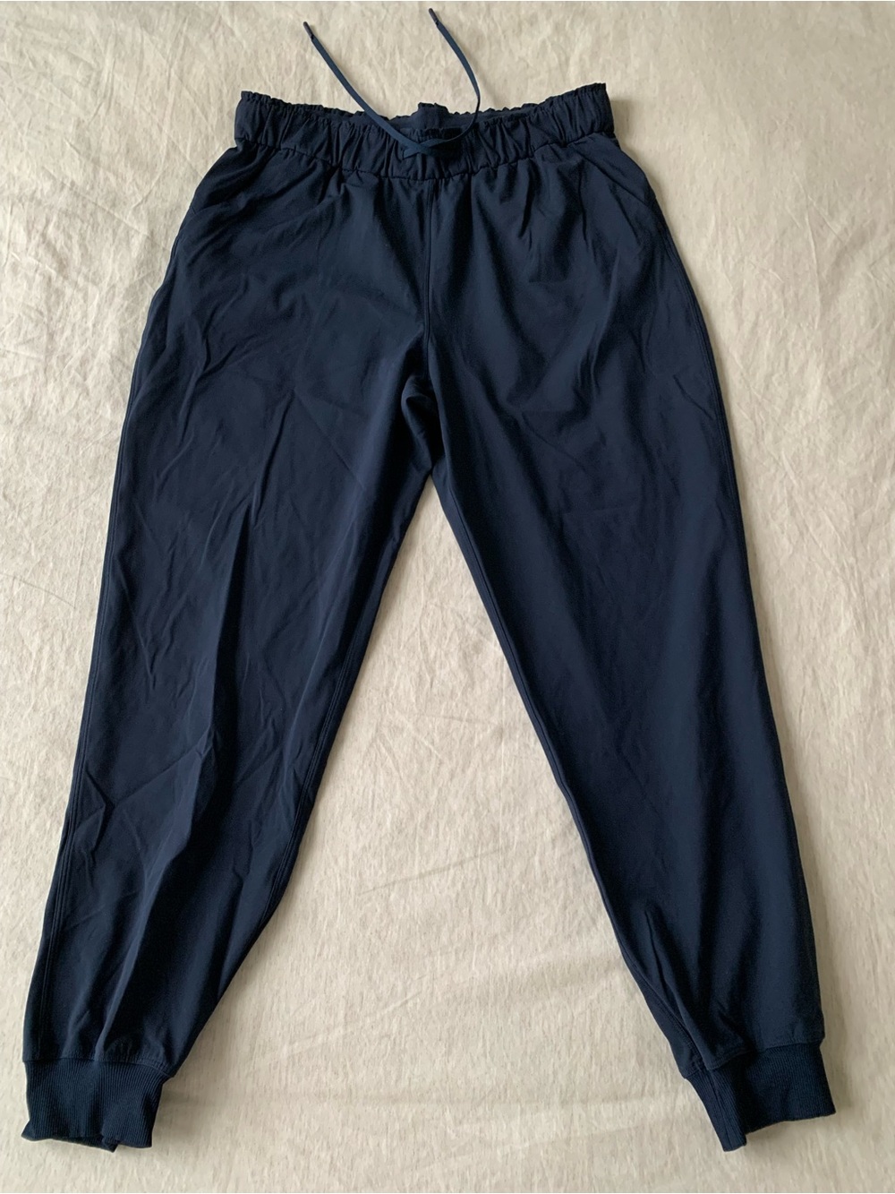 Lululemon keep moving Navy Drawstring Jogger Pants women’s size 12